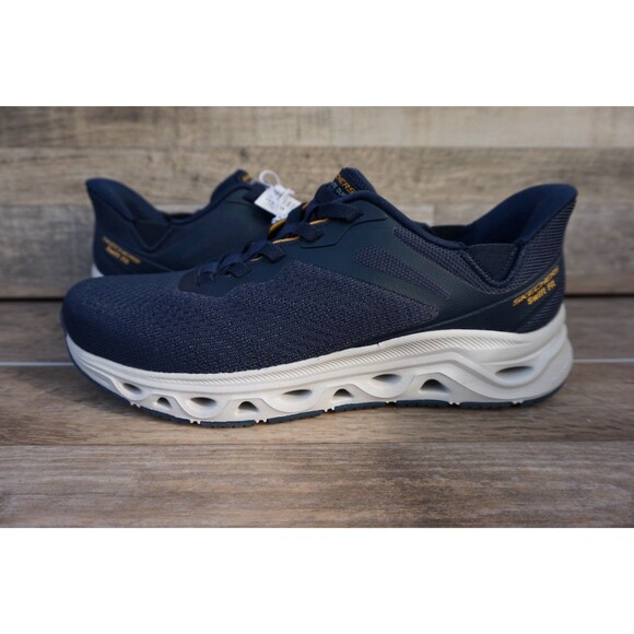 Skechers Swift Fit Hands Free Sneakers Men’s 9.5 Navy Memory Foam Shoes New main image 5